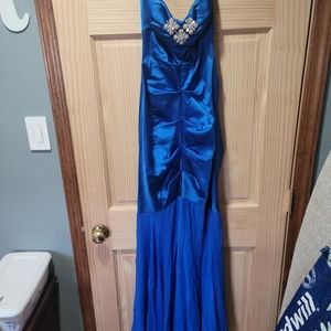 Royal blue prom dress